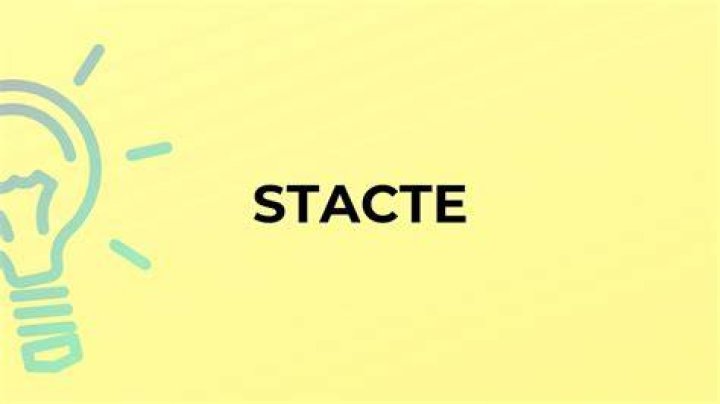 What does the word stacte?